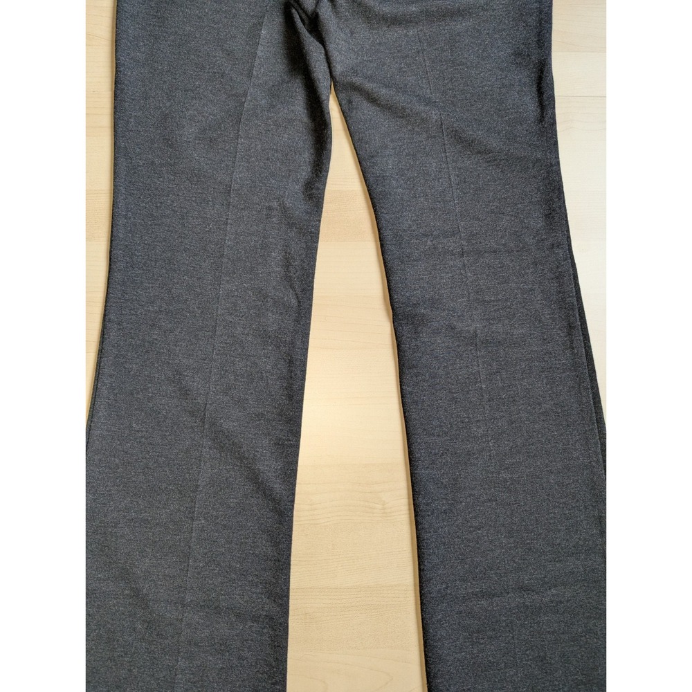 NWT THEORY Low Rise Charcoal Smooth Knit Ponte Flare Trouser Pants Made in USA 4 - Picture 11 of 14